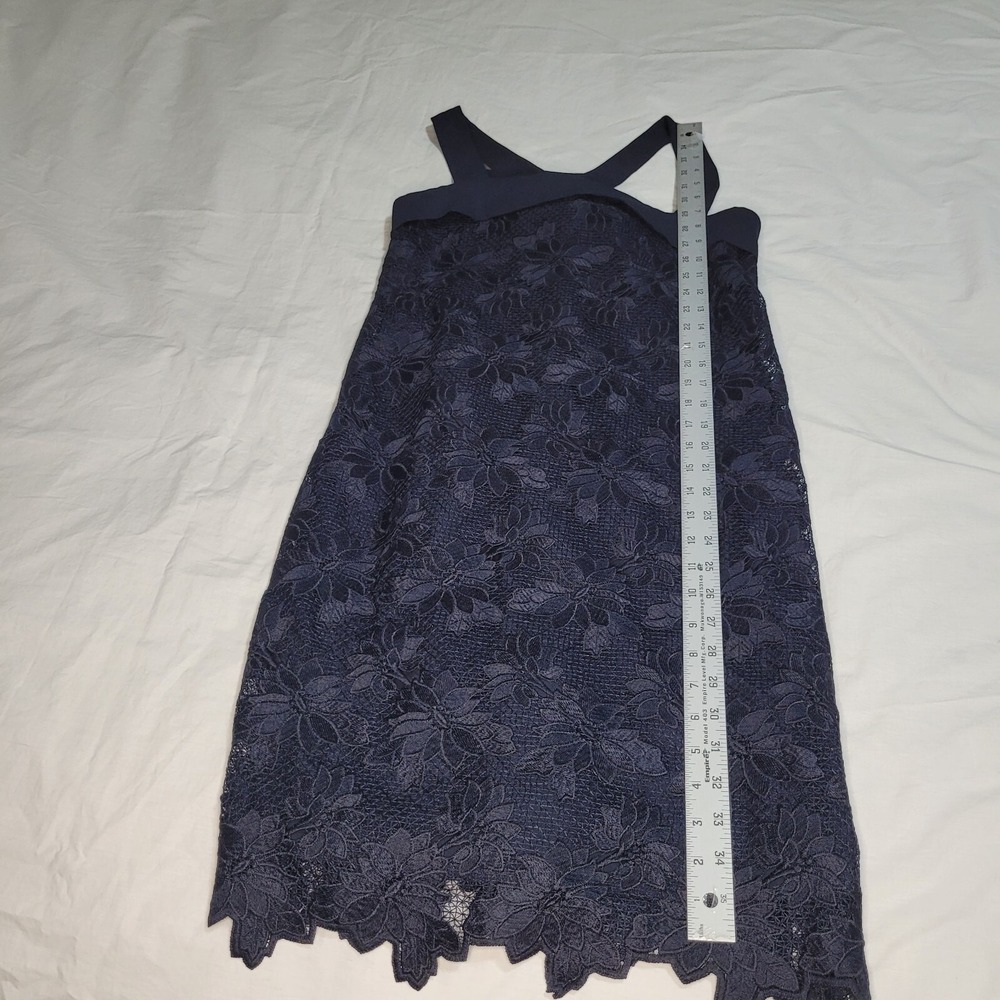 Banana Republic Dress Limited Edition Navy Floral Lace Shift Dress Size 6 NWT - Picture 7 of 10